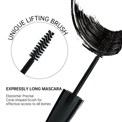 4D Black Mascara - Long-Lasting, Volumizing & Curling for All Skin Types - Perfect Valentine's Gift for Women